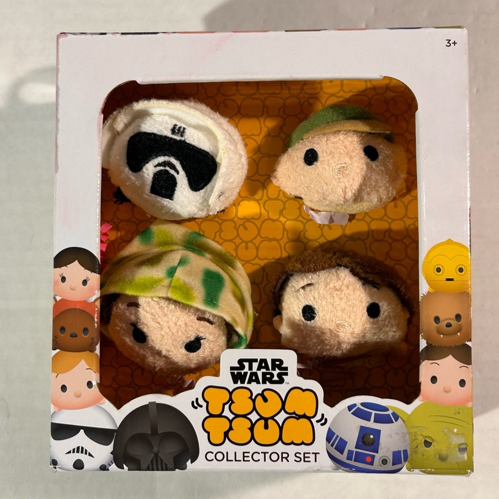 New 2017 Star Wars Tsum Tsum Endor Collector Set Luke Leia Han Trooper